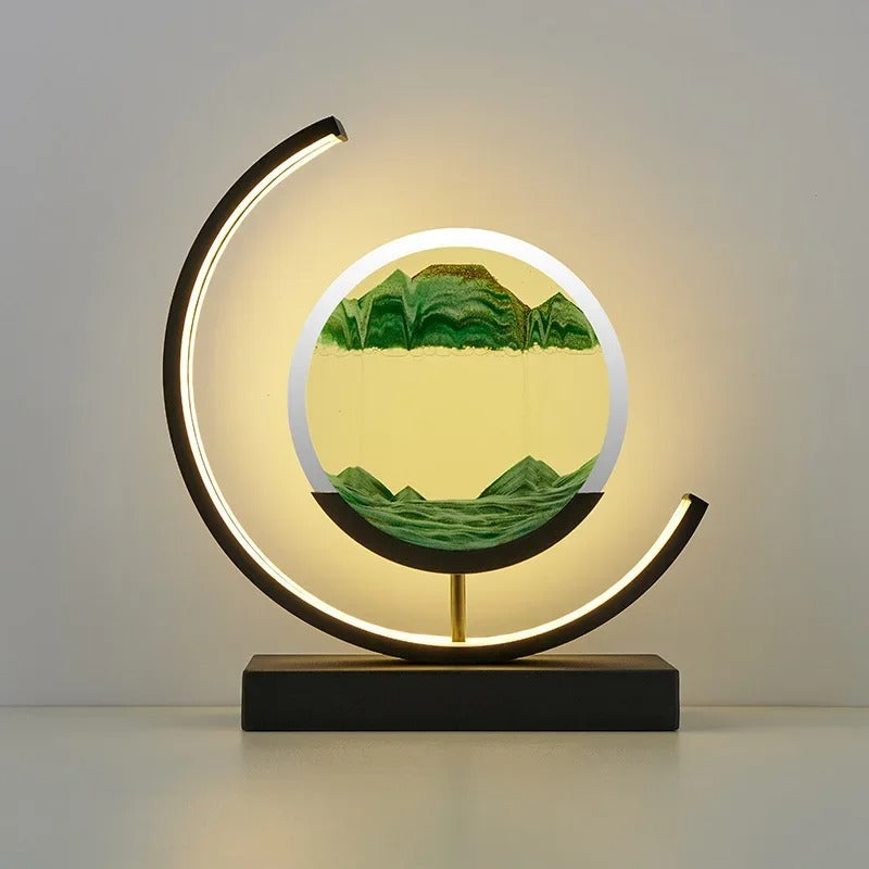 Sandscape LED Lampe med Dynamisk Sandkunst