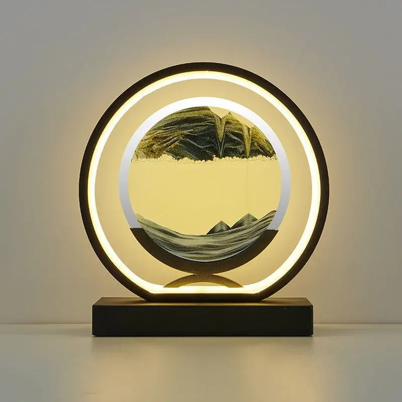 Sandscape LED Lampe med Dynamisk Sandkunst