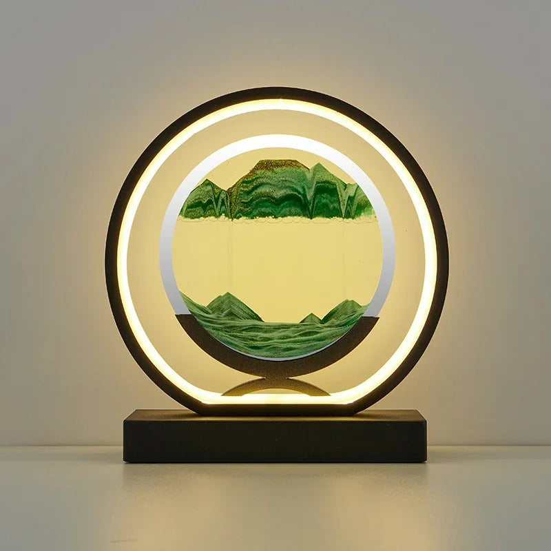 Sandscape LED Lampe med Dynamisk Sandkunst