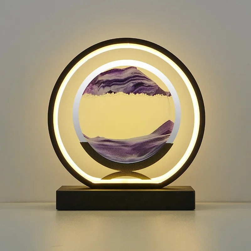 Sandscape LED Lampe med Dynamisk Sandkunst