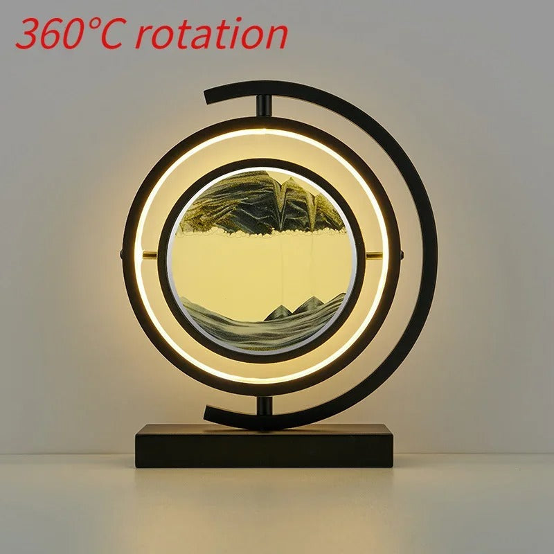Sandscape LED Lampe med Dynamisk Sandkunst