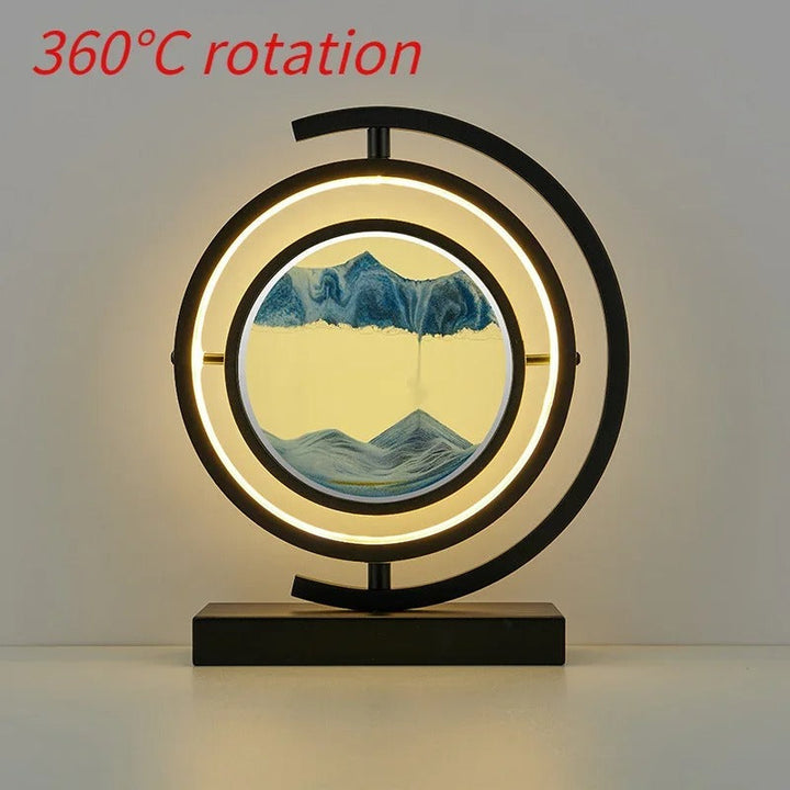 Sandscape LED Lampe med Dynamisk Sandkunst