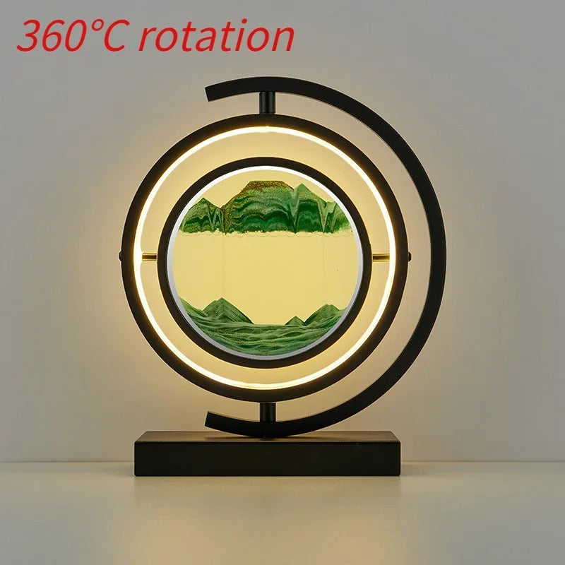 Sandscape LED Lampe med Dynamisk Sandkunst