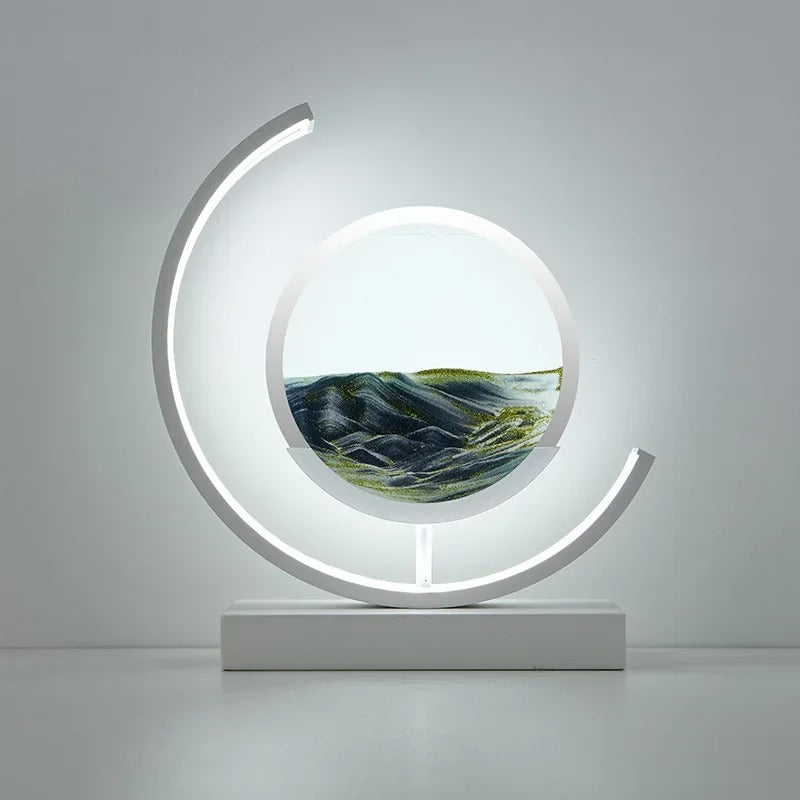 Sandscape LED Lampe med Dynamisk Sandkunst