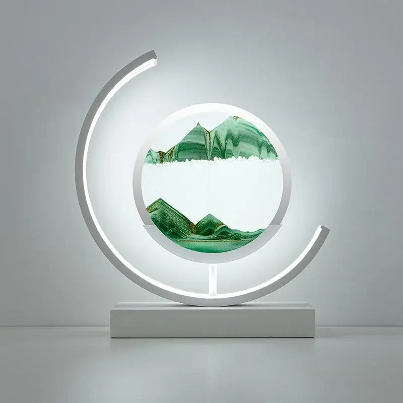 Sandscape LED Lampe med Dynamisk Sandkunst