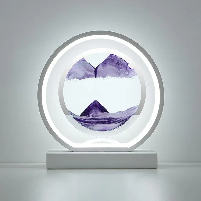 Sandscape LED Lampe med Dynamisk Sandkunst