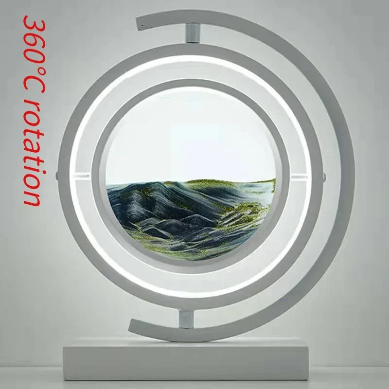 Sandscape LED Lampe med Dynamisk Sandkunst
