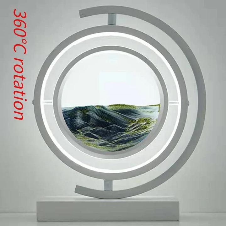 Sandscape LED Lampe med Dynamisk Sandkunst