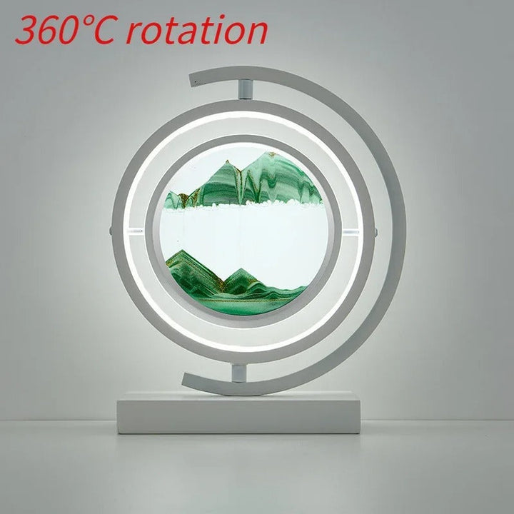 Sandscape LED Lampe med Dynamisk Sandkunst