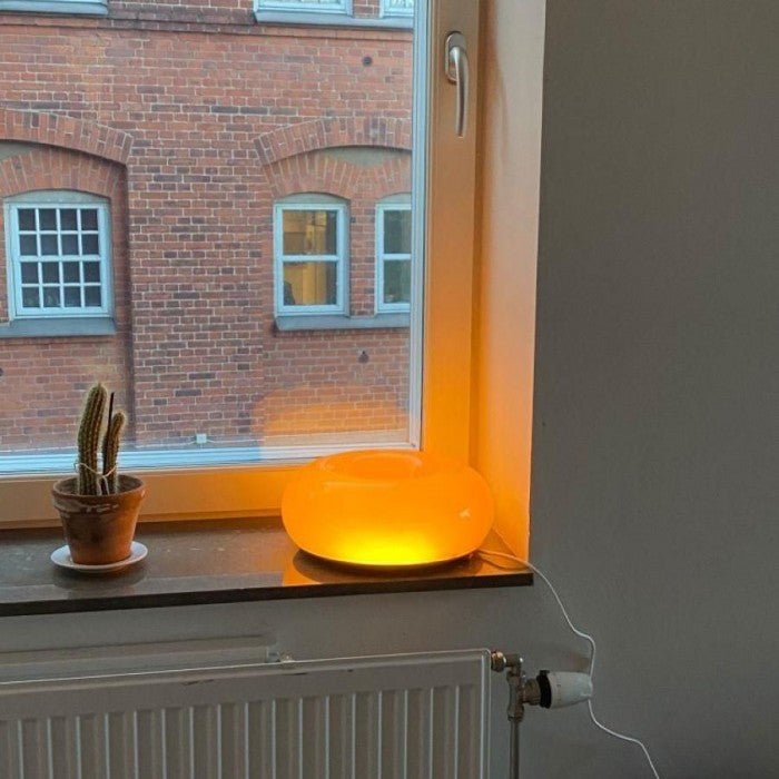 Dæmpbar LED Væg- og Bordlampe i Glas og Metal