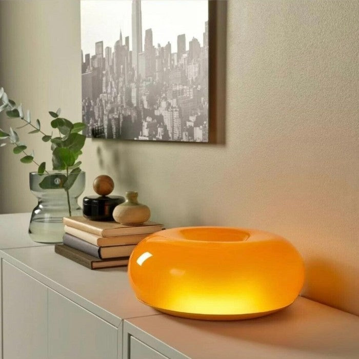 Dæmpbar LED Væg- og Bordlampe i Glas og Metal