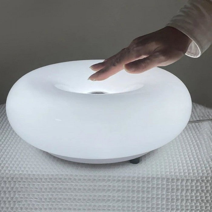 Dæmpbar LED Væg- og Bordlampe i Glas og Metal
