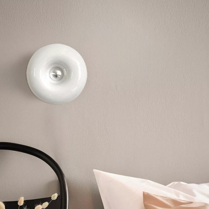 Dæmpbar LED Væg- og Bordlampe i Glas og Metal