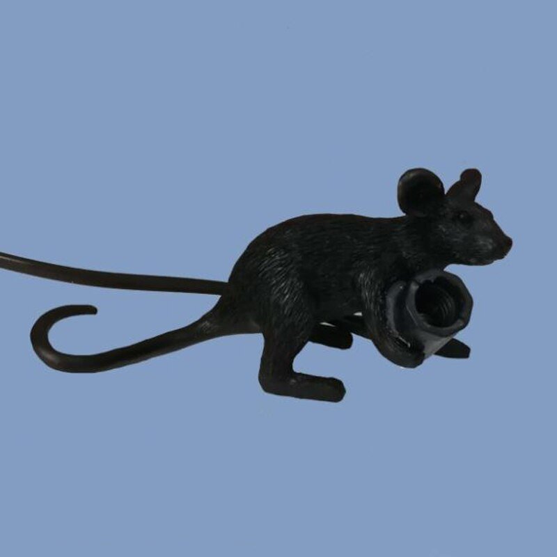 Vintage Mus LED Skrivebordslampe i Harpiksdesign
