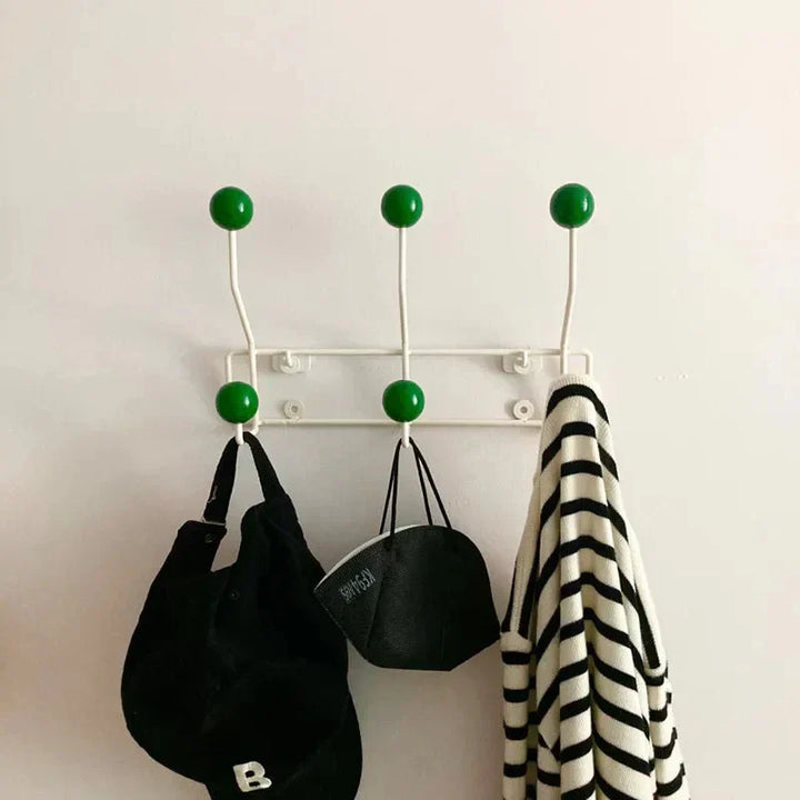 Farverig Vintage Metal Krog med Tre Kroge