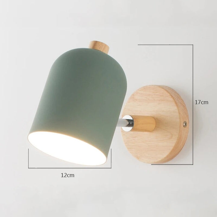 Dæmpbar Trævæglampe med Skandinavisk Design