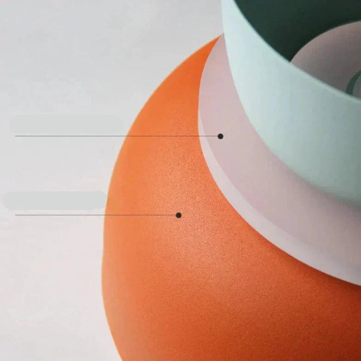 Nordisk Macaron Pendel Lys i Multifarvet Design