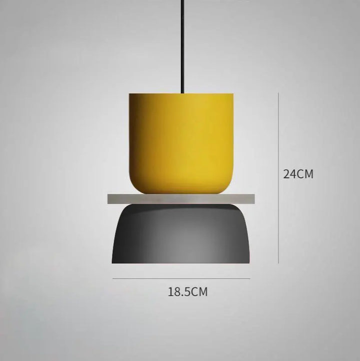 Nordisk Macaron Pendel Lys i Multifarvet Design