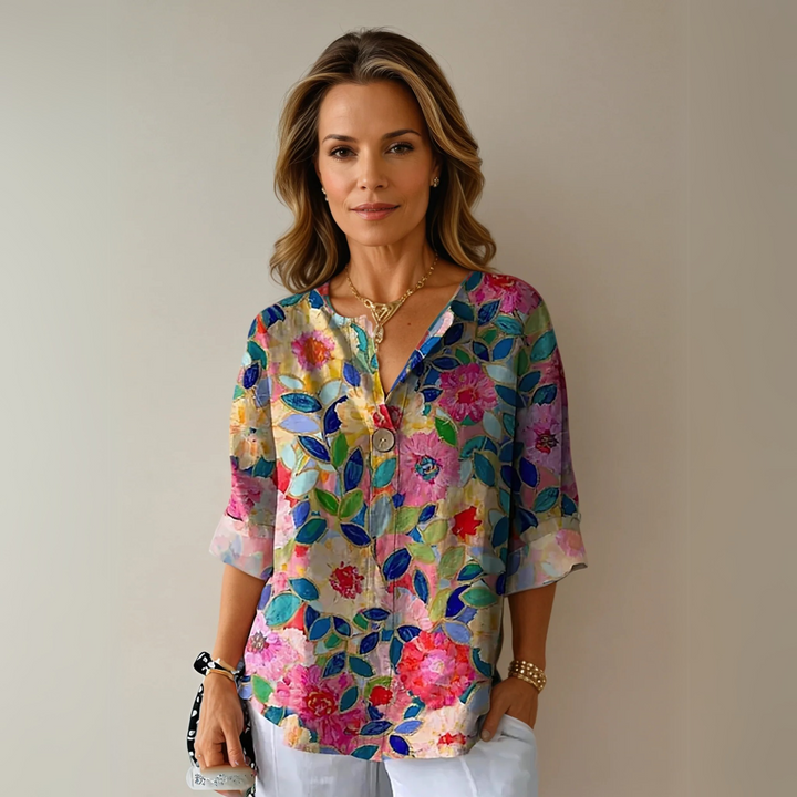 Arlene™ | Stilfuld Blomstret Bluse