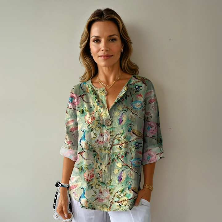 Arlene™ | Stilfuld Blomstret Bluse