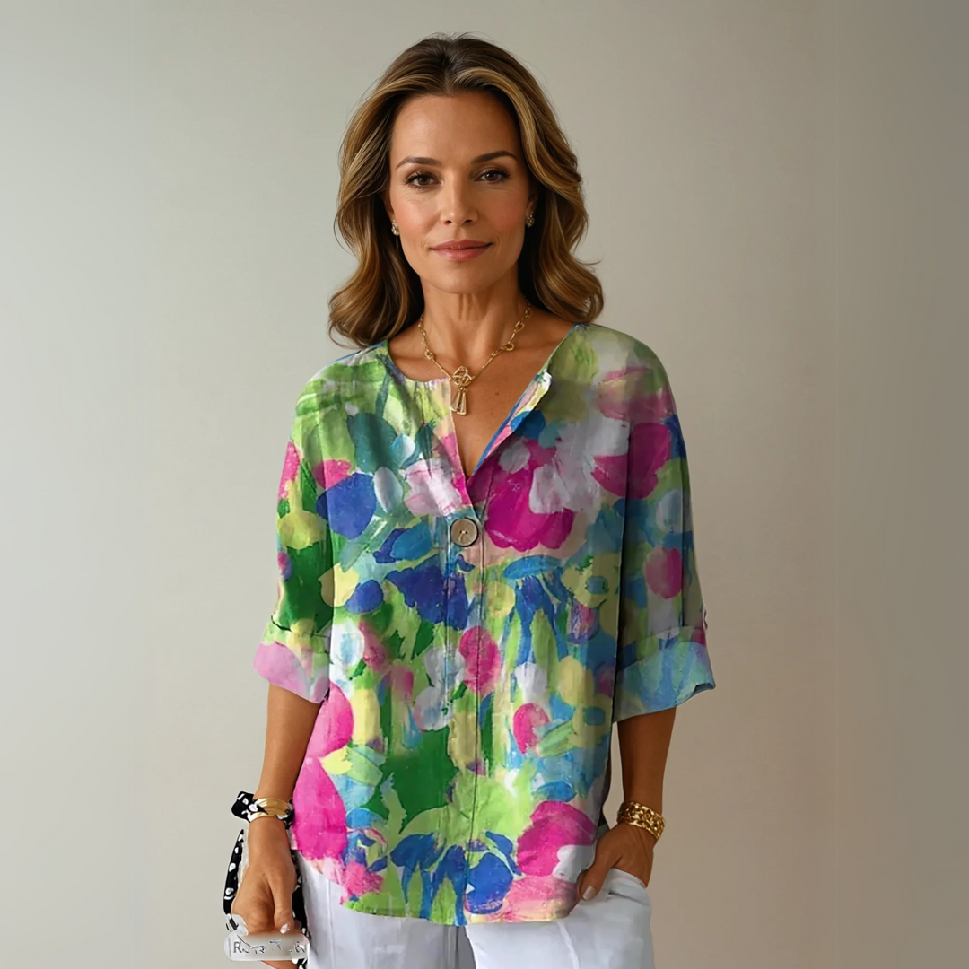 Arlene™ | Chic Blomstret Bluse