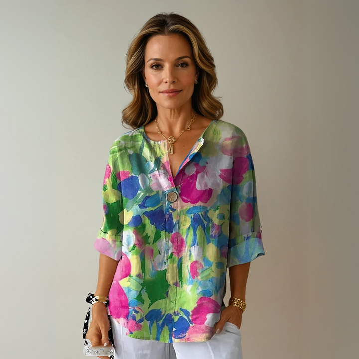Arlene™ | Stilfuld Blomstret Bluse
