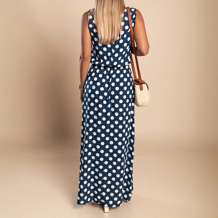Paula™ | Prikket Maxi Kjole
