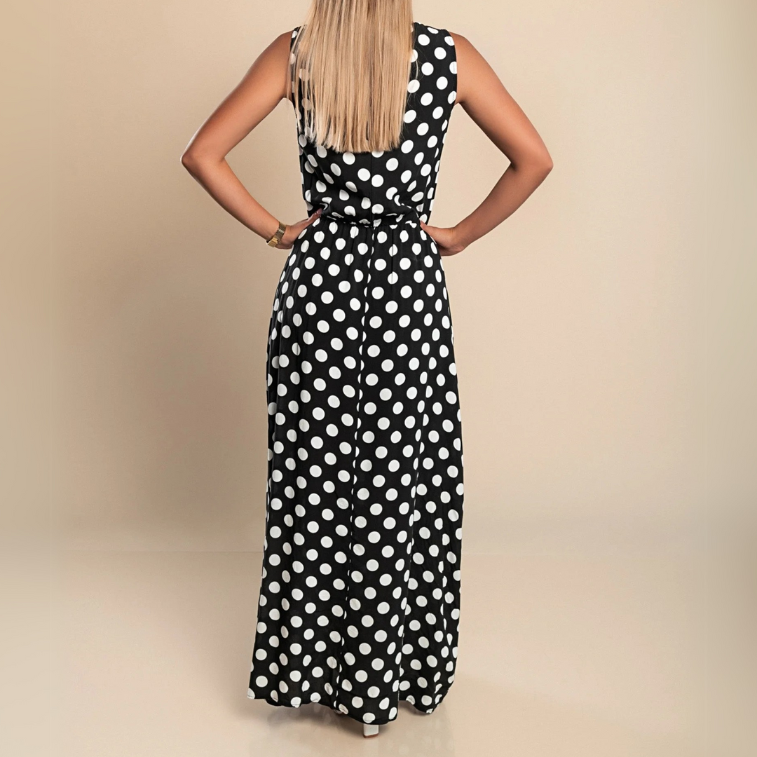 Paula™ | Prikket Maxi Kjole