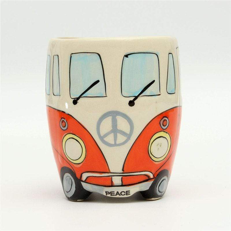 Hippie Bus Kaffekrus i Keramik - 11oz, 4 Farver