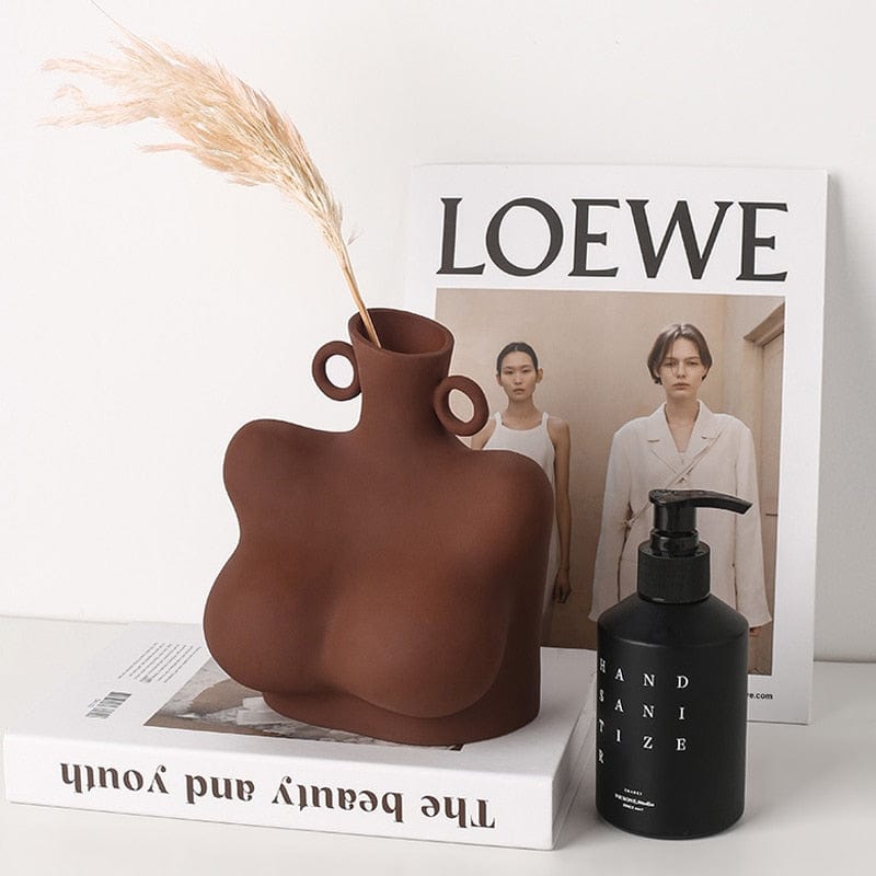 Elegant Keramisk Vase i Kvindelig Form