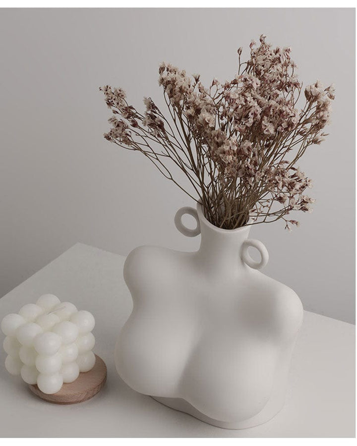 Elegant Keramisk Vase i Kvindelig Form