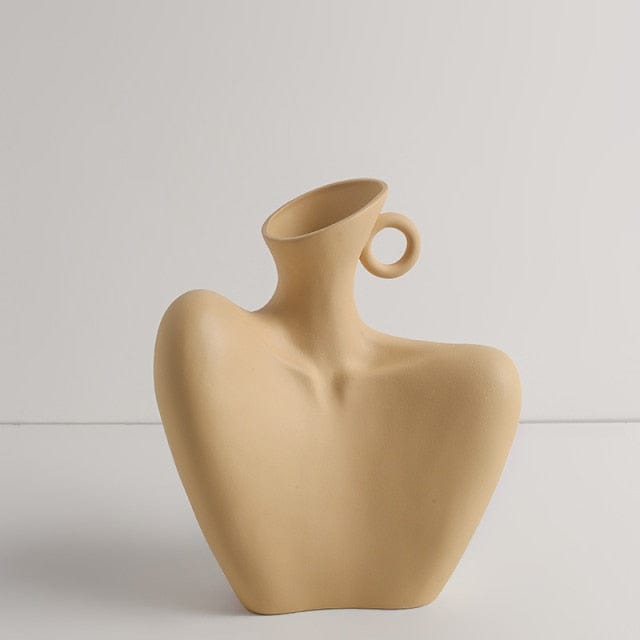 Elegant Keramisk Vase i Kvindelig Form