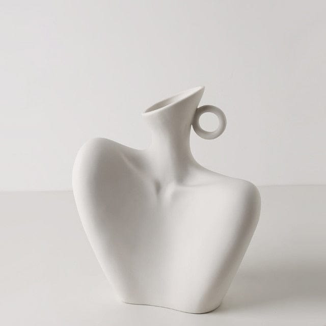 Elegant Keramisk Vase i Kvindelig Form