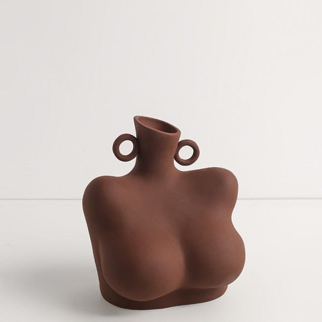 Elegant Keramisk Vase i Kvindelig Form