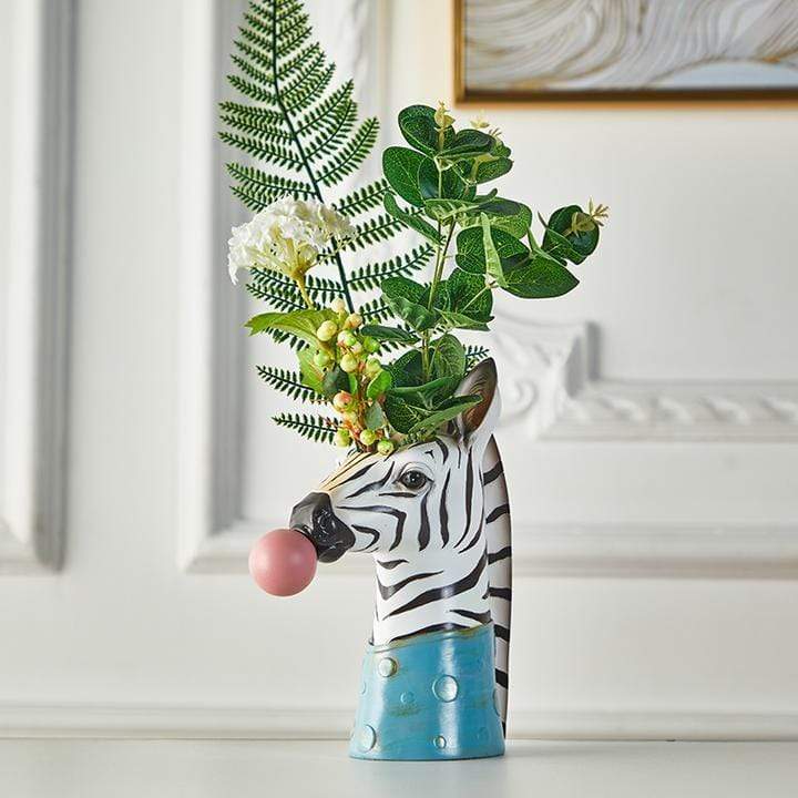Dyrebeskyttelses Vase i Zebra eller Giraffe Design
