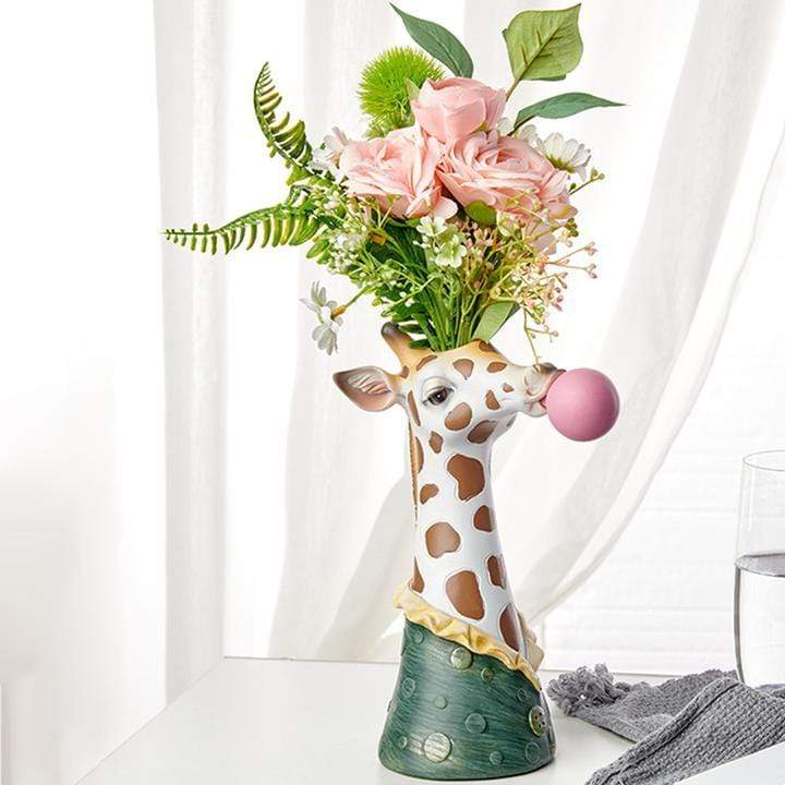 Dyrebeskyttelses Vase i Zebra eller Giraffe Design