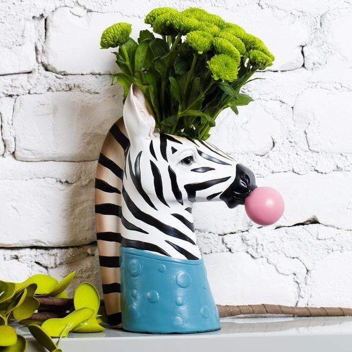Dyrebeskyttelses Vase i Zebra eller Giraffe Design