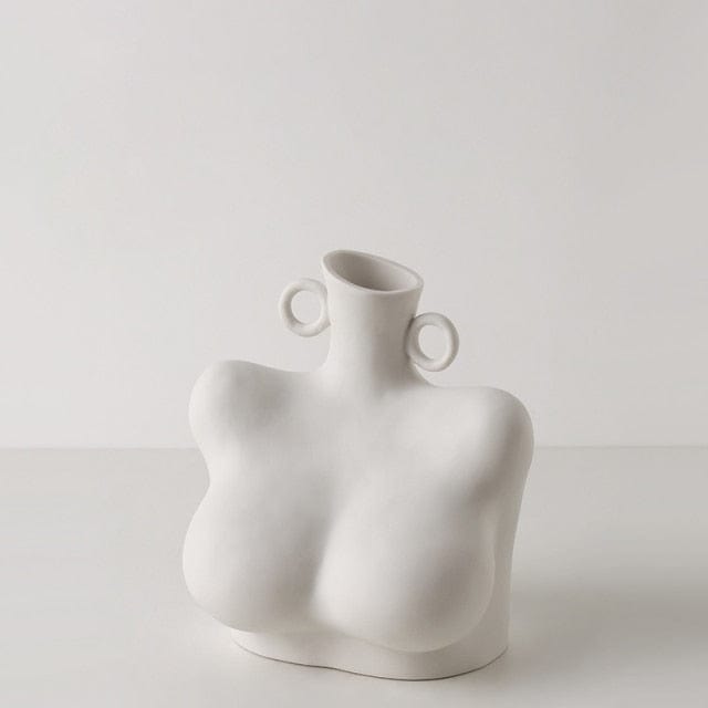 Elegant Keramisk Vase i Kvindelig Form