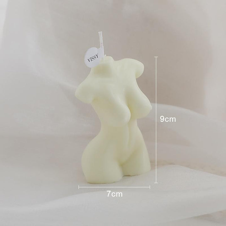 Kvindeformede Soy Wax Stearinlys i 5 Farver