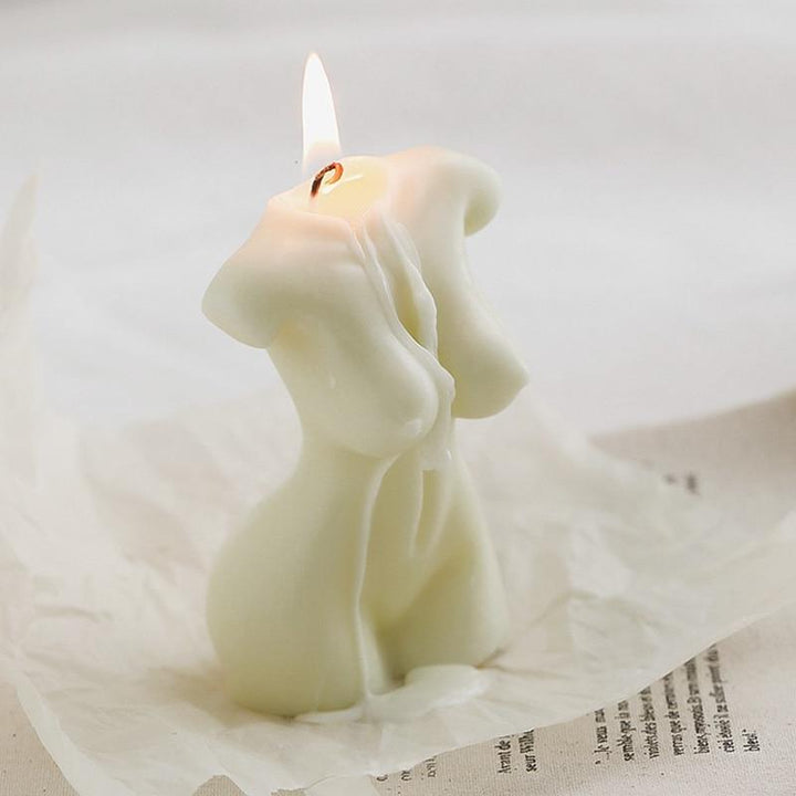 Kvindeformede Soy Wax Stearinlys i 5 Farver