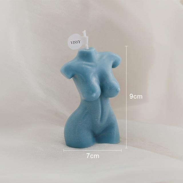 Kvindeformede Soy Wax Stearinlys i 5 Farver