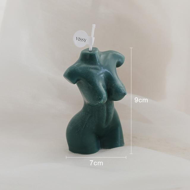 Kvindeformede Soy Wax Stearinlys i 5 Farver