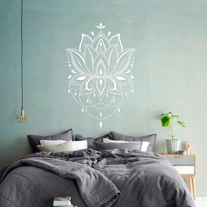 Lotus Mandala Væggklæb i PVC