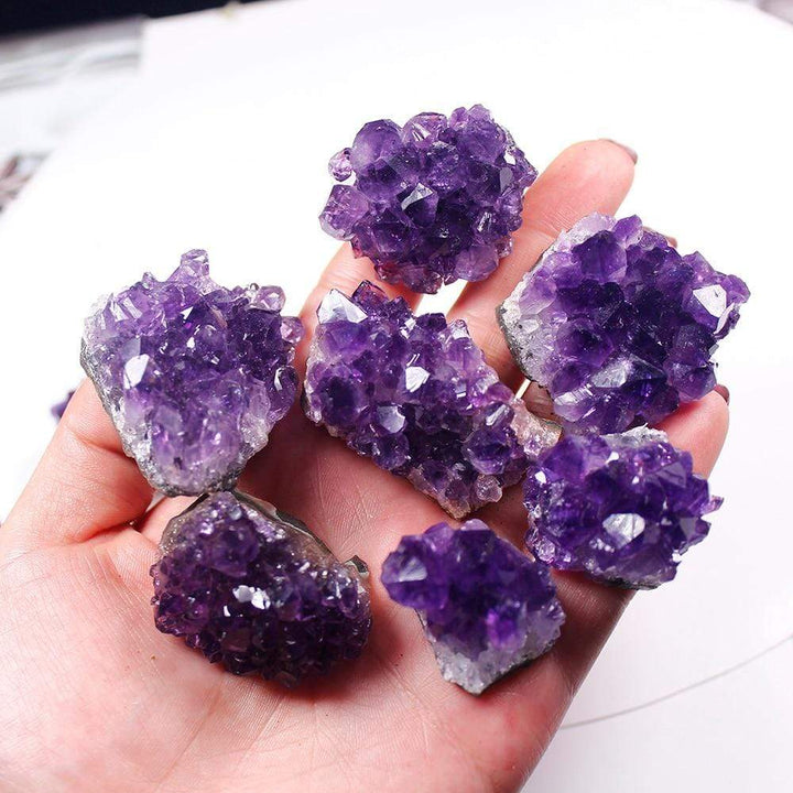 Naturlig Amethystkvarts Kluster til Spirituel Vækst og Helbredelse