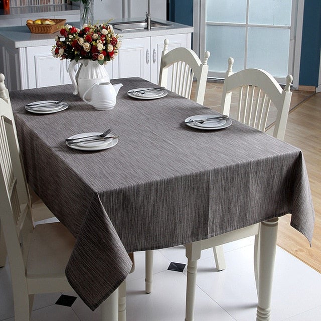 Struktureret Linned Dækkeserviet i Elegant Design