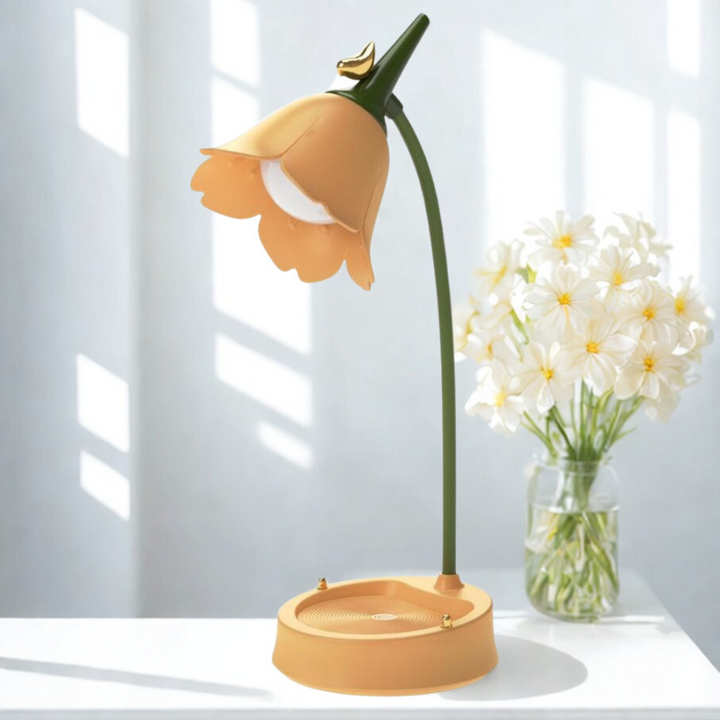 Berøringsaktiveret Blomstformet LED Bordlampe
