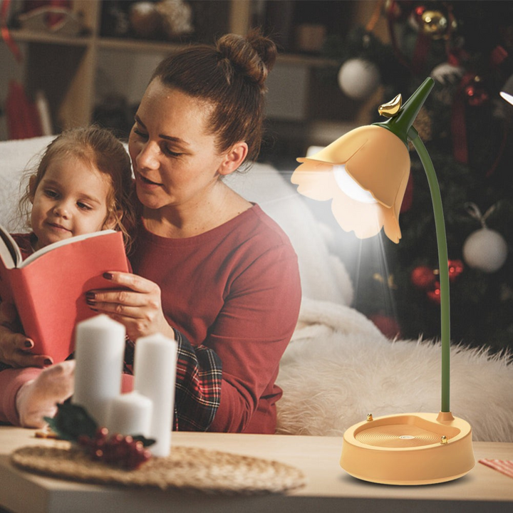Berøringsaktiveret Blomstformet LED Bordlampe