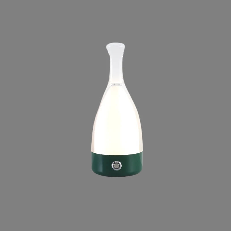 Vinflaskeformet USB Genopladelig Bordlampe med Dæmpbart LED-lys
